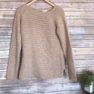 Bendetta B. | peach cream knot cozy sweater